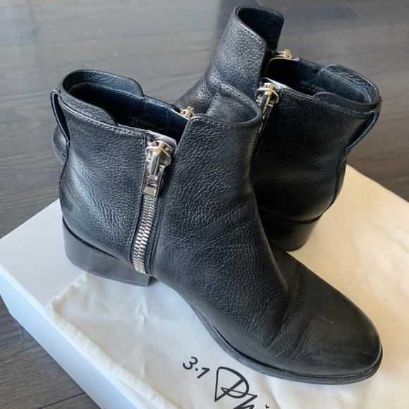 3.1 Phillip Lim Black Alexa Ankle Boots EU36 - Picture 6 of 8